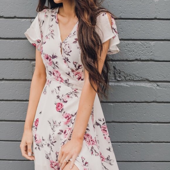 Floral Pattern Spring Maxi Dress - Picture 6 of 8